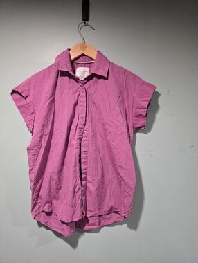 The Shirt By Rochelle Behrens Lavender Minimalist Blouse Size S